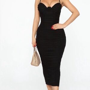 Women elegant Black Bodycon Dress